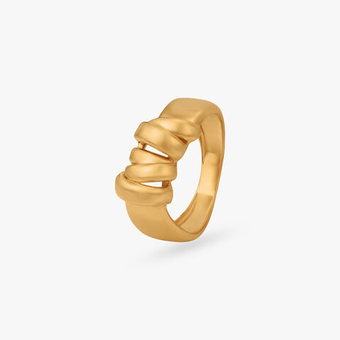 Molten Wrap Gold Ring