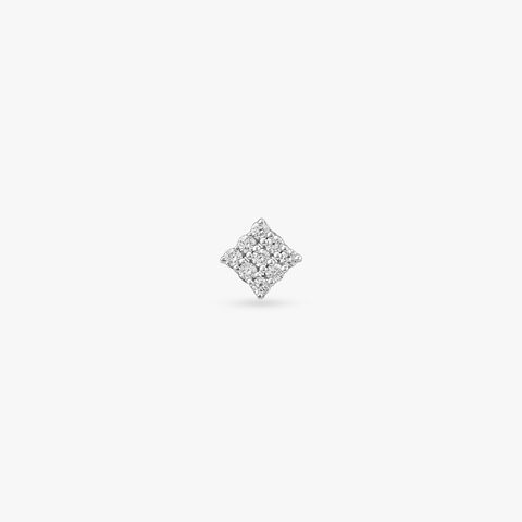 Grid Gleam Diamond Nose Pin