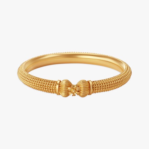 Bold Intricate Gold Bangle