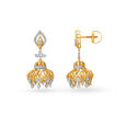Royal Diamond Jhumka Earrings,,hi-res image number null