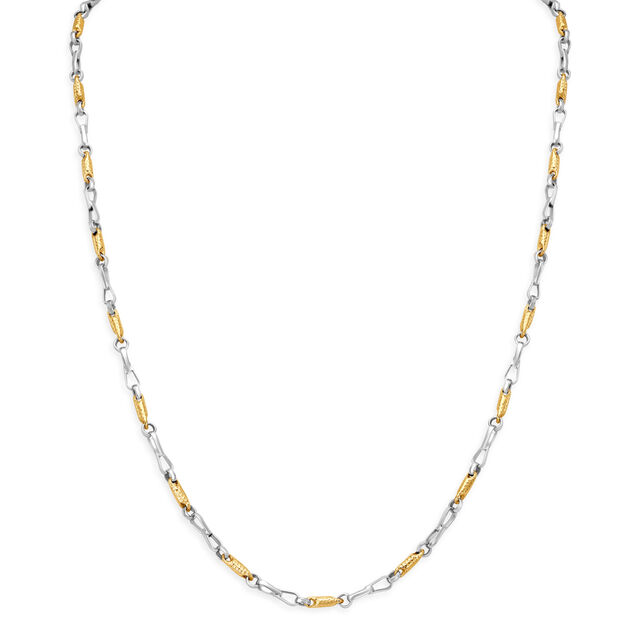 Spunky Link Dual Tone Gold Chain For Men,,hi-res image number null