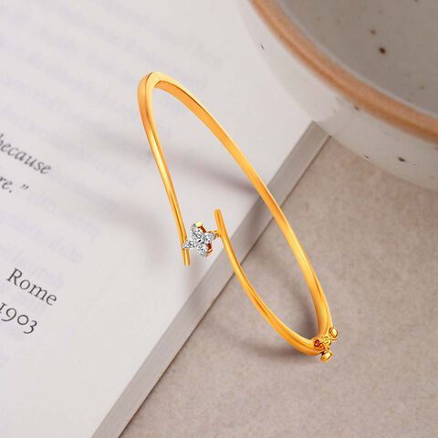 Halo Diamond Bangle