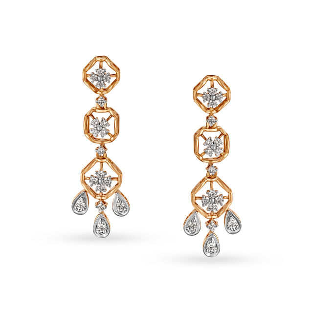 Captivating Rose Gold and Diamond Necklace Set,,hi-res image number null