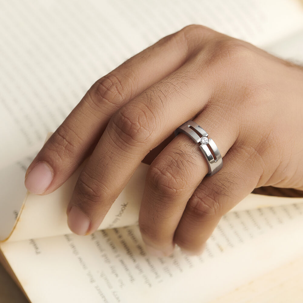 Tanishq platinum ring for him new arrivals