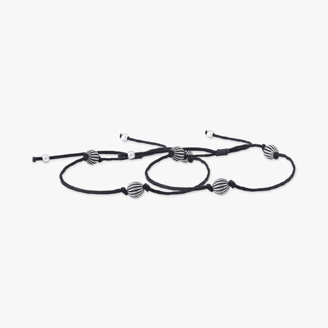 Barrel Beat Silver Anklet
