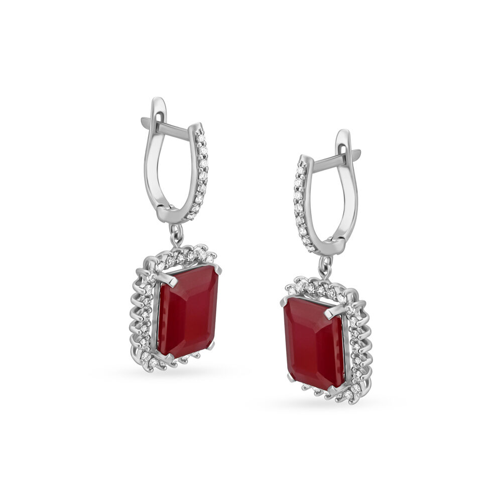 White gold earrings tanishq outlet