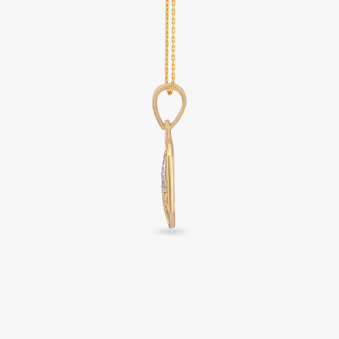 Sacred Trishul Diamond Pendant