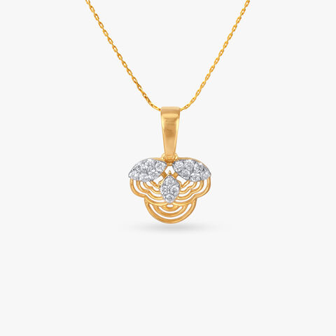 Petal Art Diamond Pendant