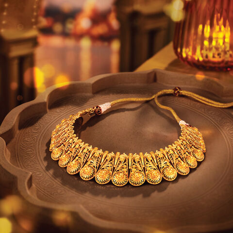 Khilan Gold Necklace Set