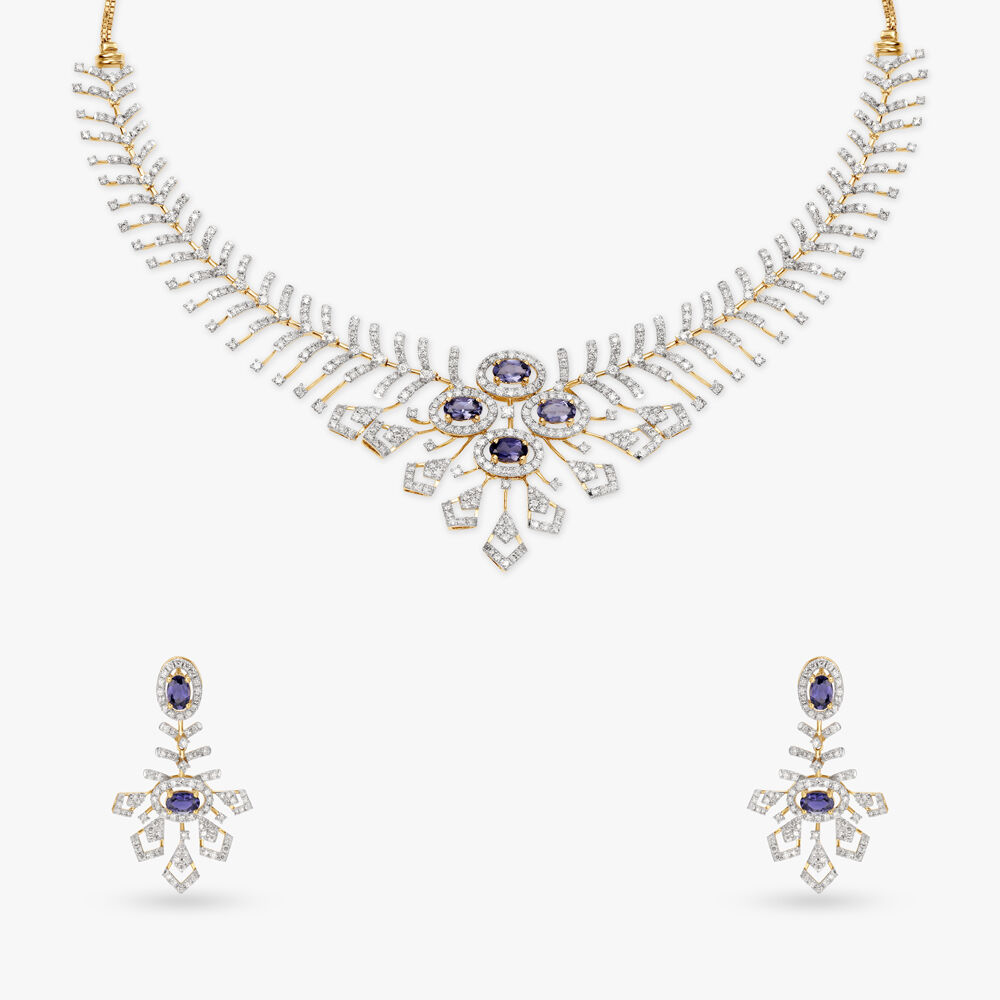 Tanishq diamond necklace design hotsell