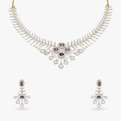 Ornate Opulence Natural diamond Necklace Set