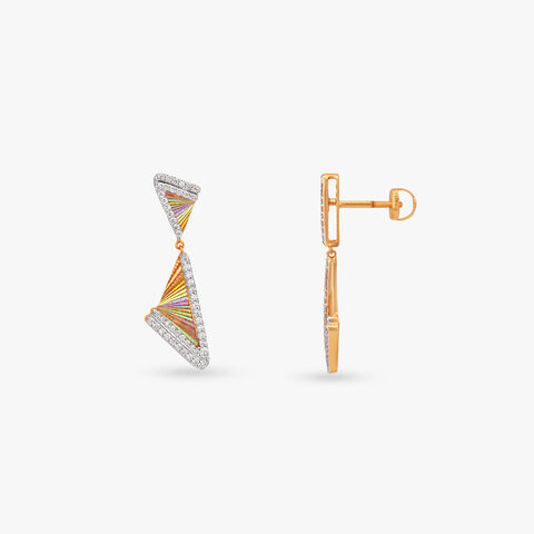 Spectrum Echo Diamond Drop Earrings