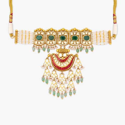 Arc Pavilion Gold Necklace Set