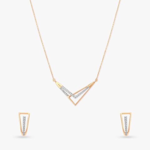 Zenith Spark Diamond Necklace Set