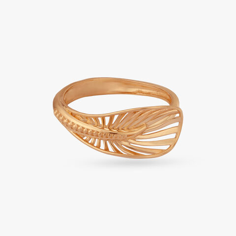 Radiant Veins Gold Ring alternate view 1
