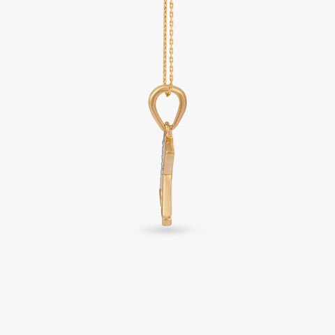Signature K Diamond Pendant