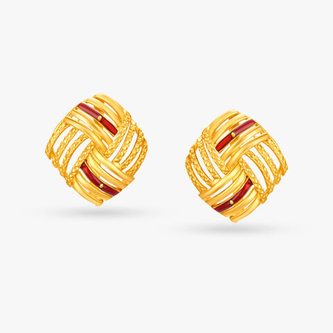 Stylish Criss-Cross Stud Earrings