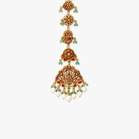 Divine Descent Gold Maang Tikka