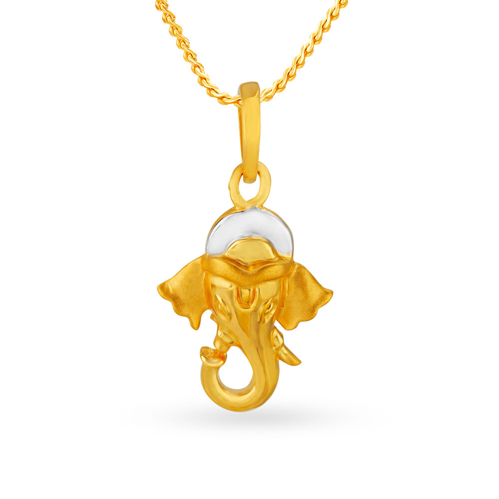 Tanishq gold hot sale ganesh pendant