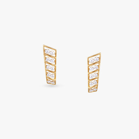 Radiant Gleam Diamond Stud Earrings