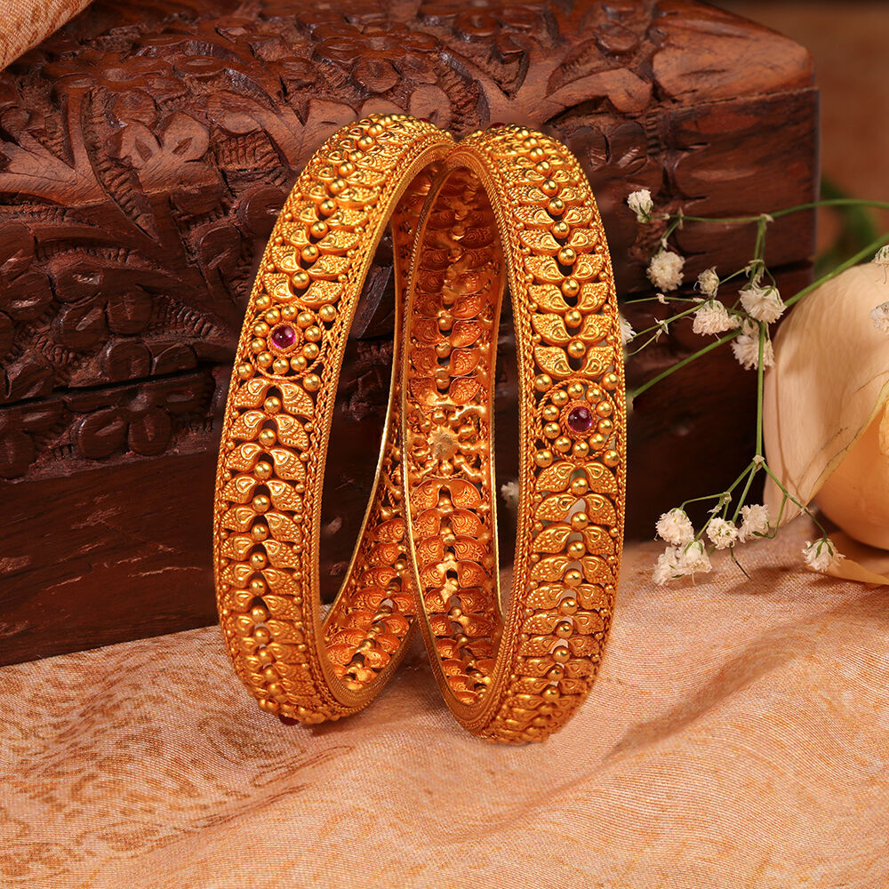 Lightweight broad sales gold bangles