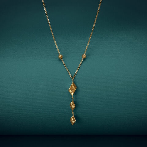 Sculpted Shine Gold Necklace