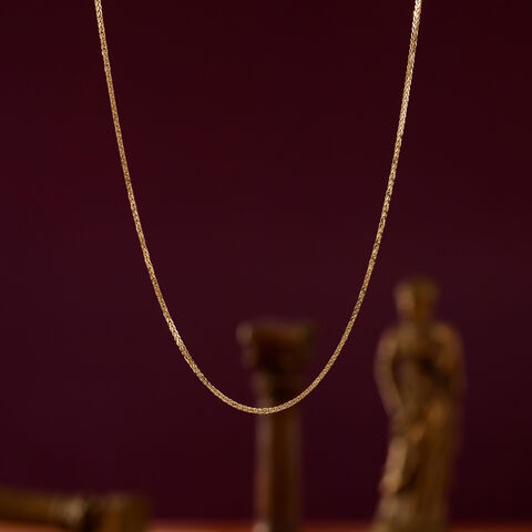 Twisted Fluid Gold Chain