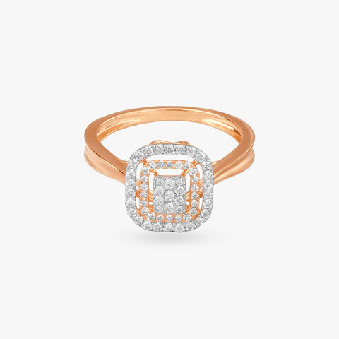 Radiant Aura Diamond Ring