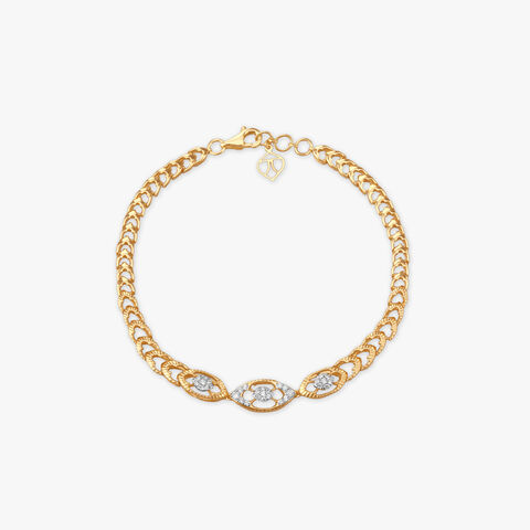 Link Bloom Diamond Bracelet