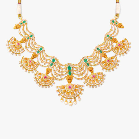 Celestial Garland Gold Necklace Set