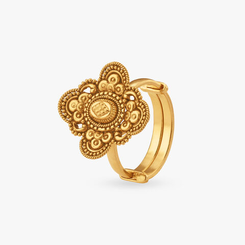 Floral Heritage Gold Ring