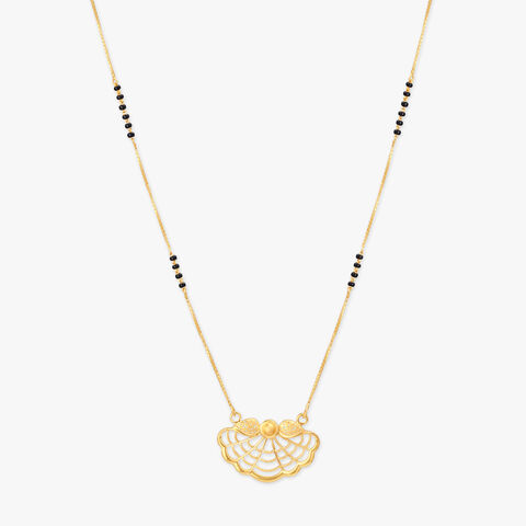 Wave Bloom Gold Mangalsutra