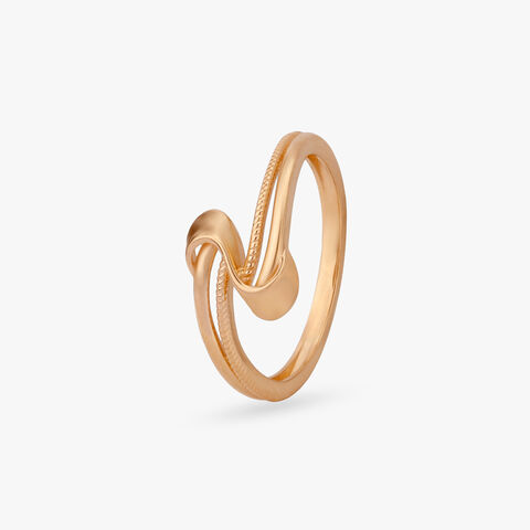 Sculpted Knot Gold Ring