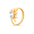 14 KT Yellow Gold Graceful Abstract Ring,,hi-res image number null