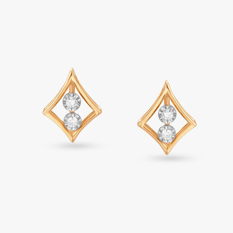 Dainty Allure Diamond Stud Earrings