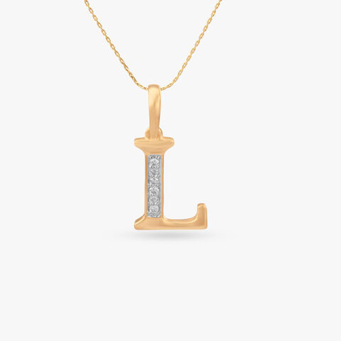 Signature L Diamond Pendant