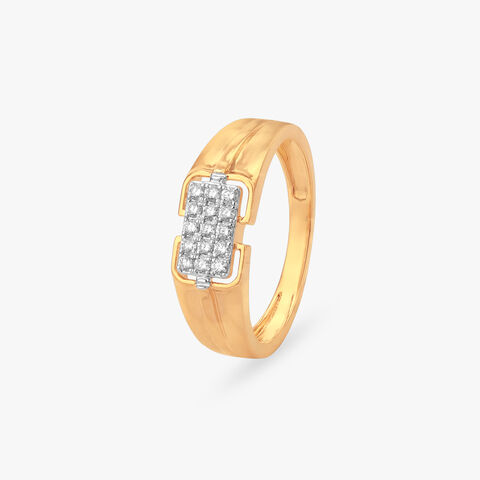 Imperial Block Diamond Ring for Men