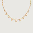 Night Sky Dangles 14 KT Diamond Necklace,,hi-res image number null