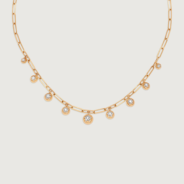 Night Sky Dangles 14 KT Diamond Necklace,,hi-res image number null