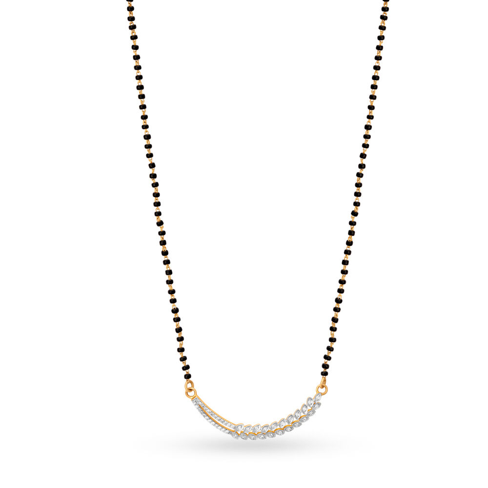 Diamond mangalsutra tanishq with price on sale
