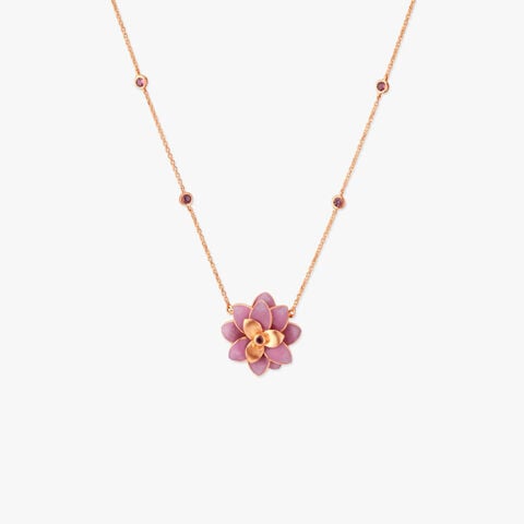 Blossom Trail Tourmaline Pendant with Chain