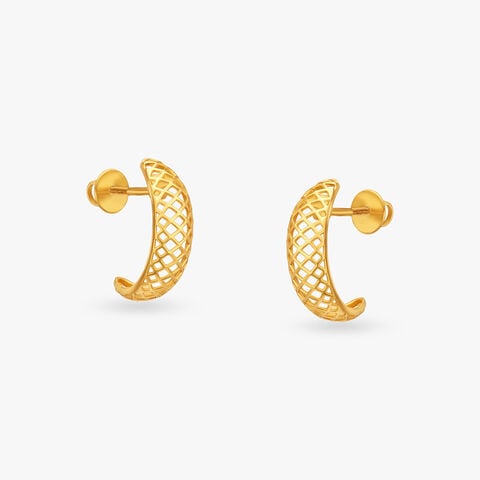 Netted Miracles Hoop Earrings
