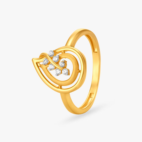 Shimmering Paisley Ring
