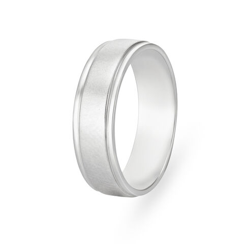 Sleek Minimalistic Platinum Ring for Men