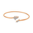 18kt Rose Gold Bangle & Diamond Bangle - Inflowing Tide,,hi-res image number null