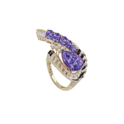 Tanzanite Eclipse Ring