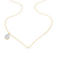 14KT Yellow Gold Drop Of Light Diamond Pendant With Chain,,hi-res image number null