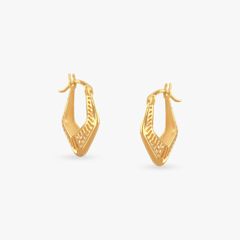 Urban Prism Gold Hoop Earrings