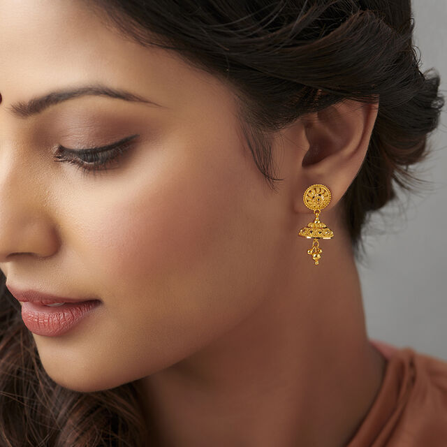 Surreal Floral Jhumkas,,hi-res image number null