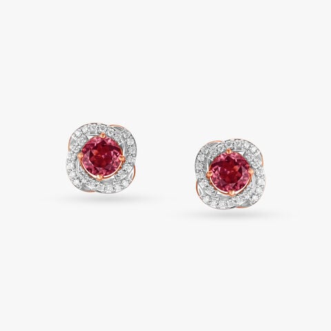 Serene Spark Diamond Stud Earrings